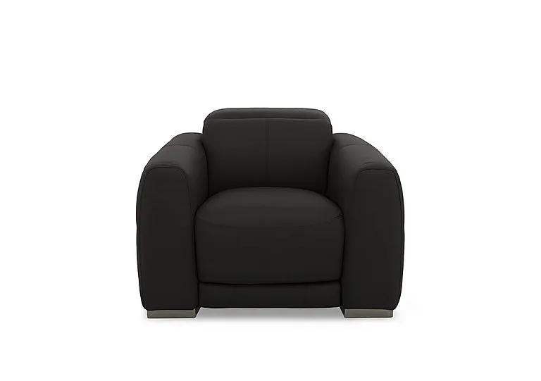 Edison Leather Chair - Black