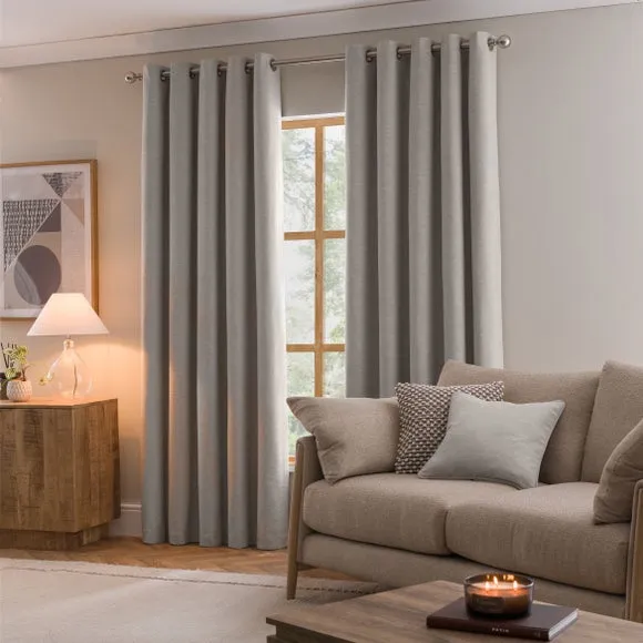 Calista Eyelet Curtains (Blackout Available) 2