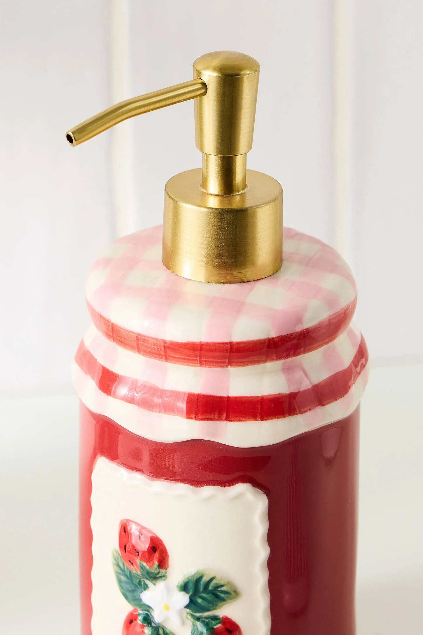 Jam Jar Soap Dispenser - Red 3