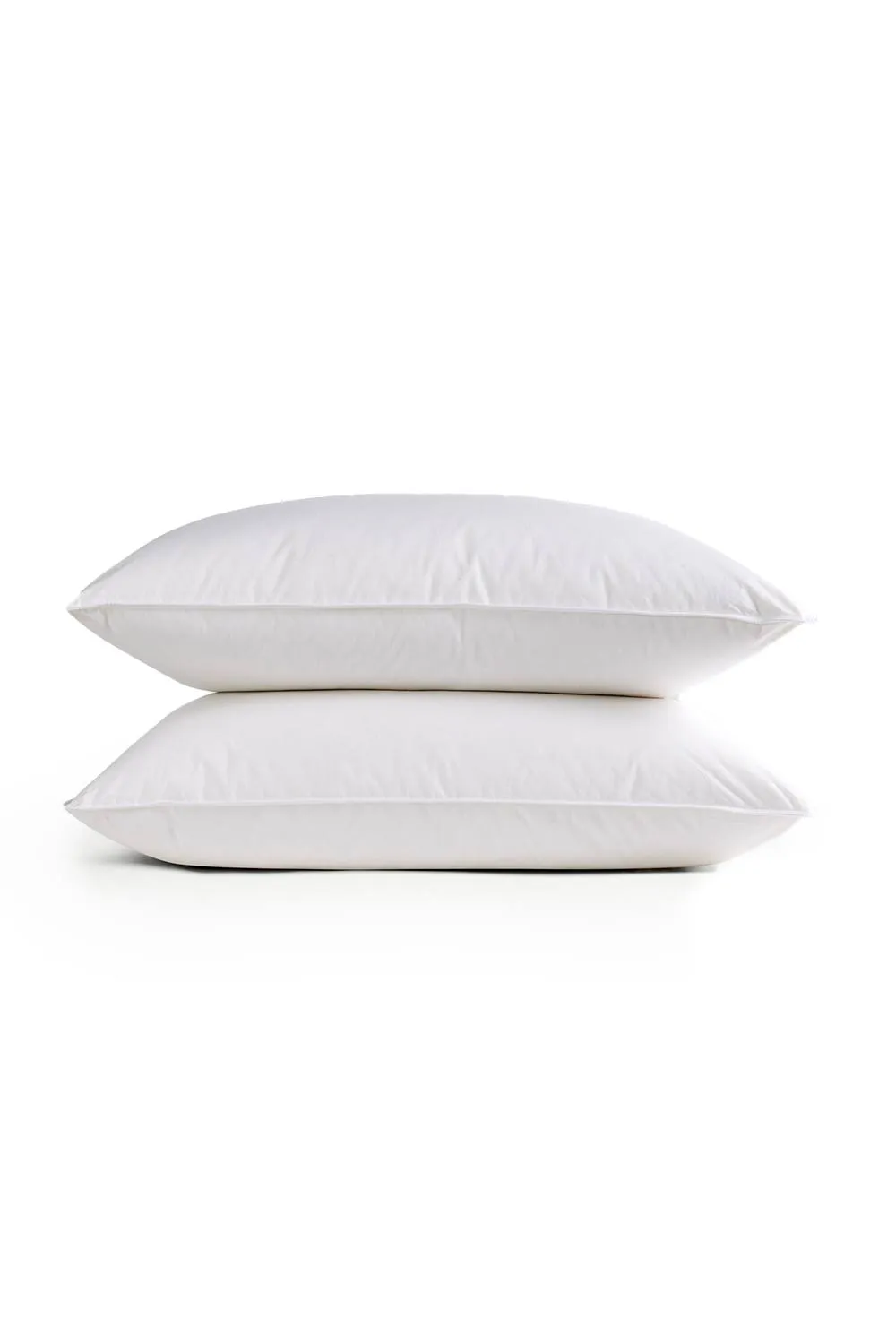 CHRISTY Luxury European Feather & Down Pillow Pair Medium in White 2