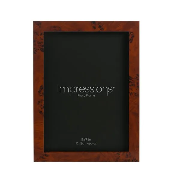 Impressions Dark Wood Effect Photo Frame 2