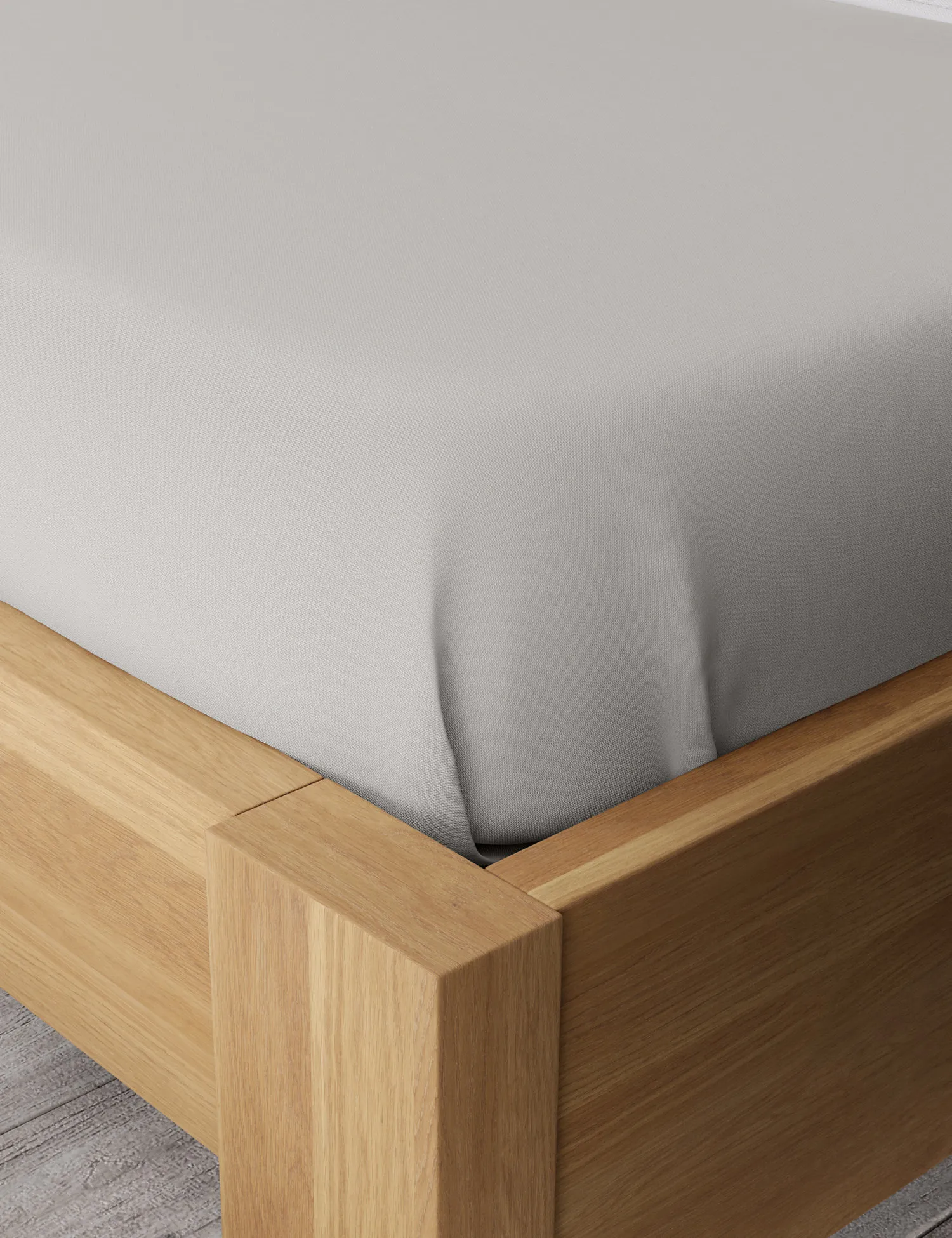 M&S Unisex Egyptian Cotton Sateen Flat Sheet