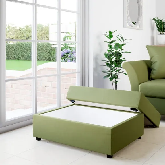 Rectangle Opulent Velvet Storage Footstool 2