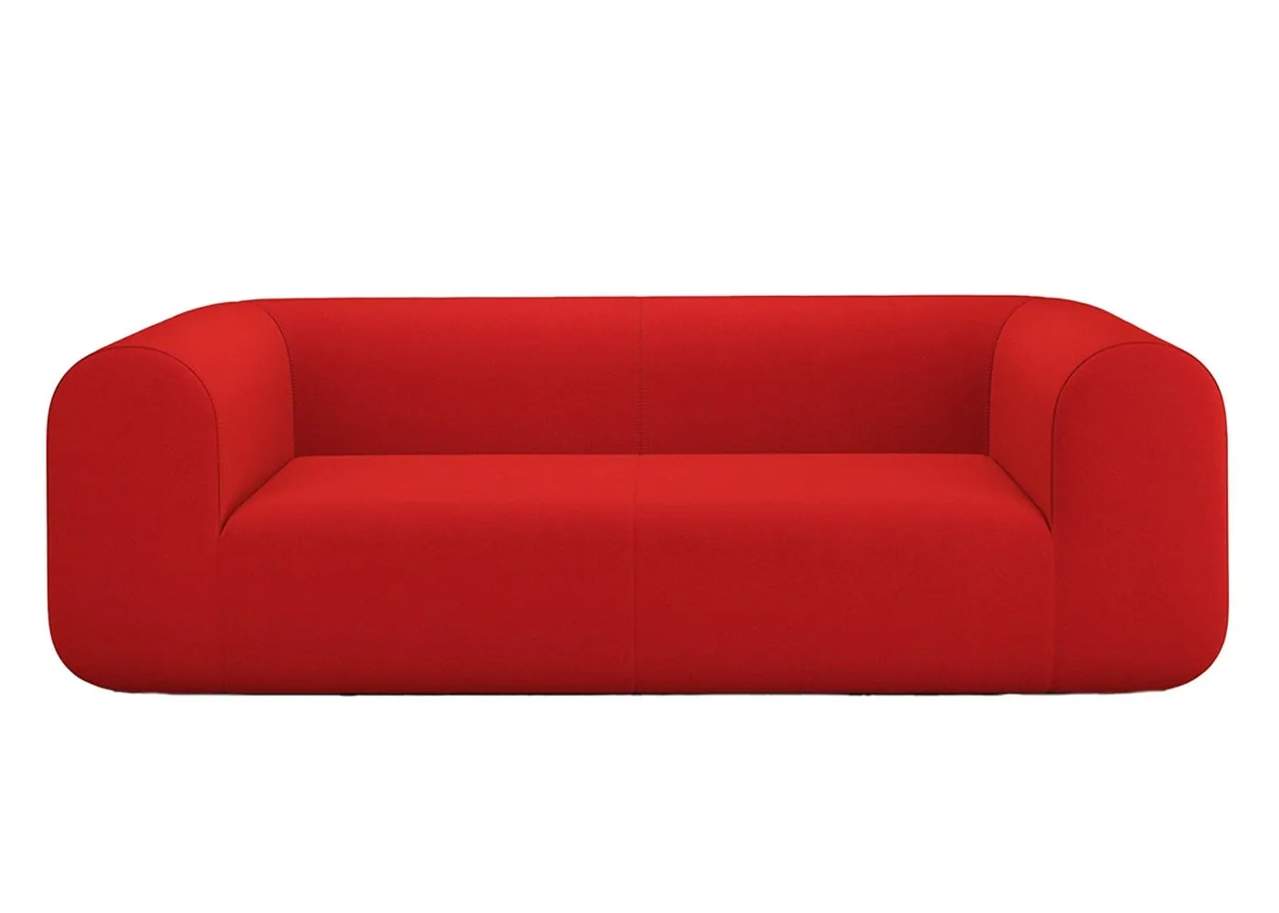 Tom Dixon Plump 2.5 Seater Sofa Config 1 Hero 0552 Black Legs