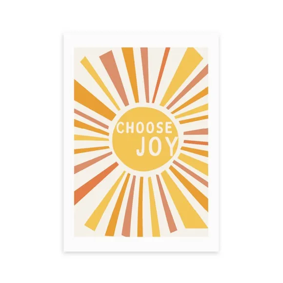 East End Prints Choose Joy Print by Sisi and Seb 2