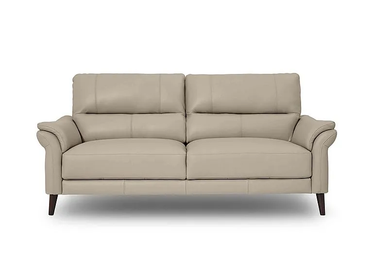 Winner 3 Seater Leather Sofa - Oyster