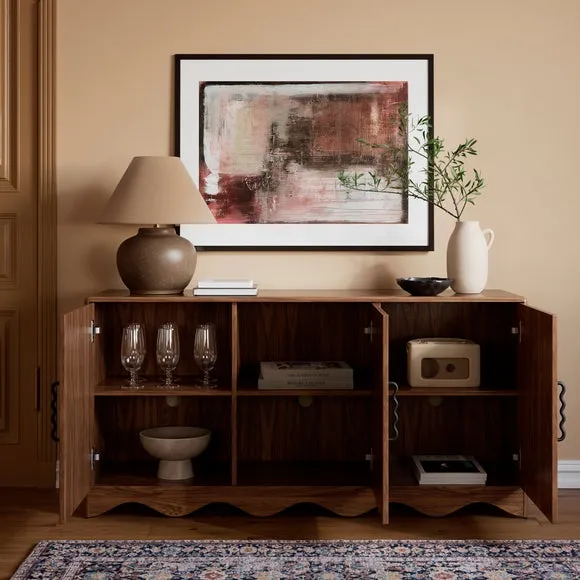 Jovie Wide Sideboard, Walnut Effect 2