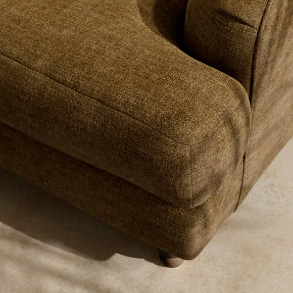 Arthur Linen Chenille Corner Chaise Sofa 2