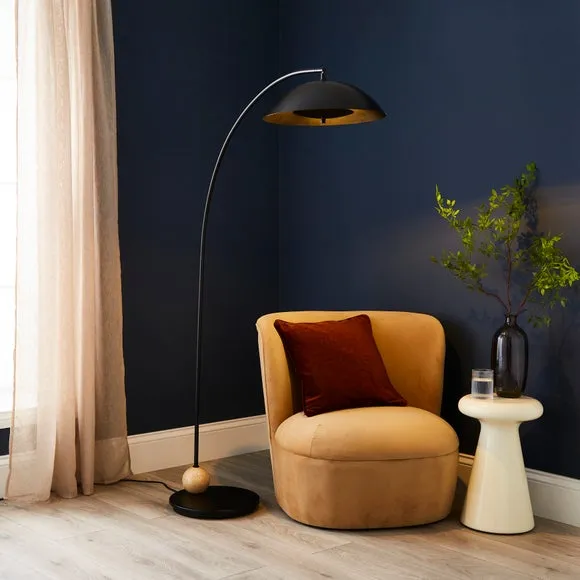 Hotel Marmont Modern 2 Light Arc Floor Lamp