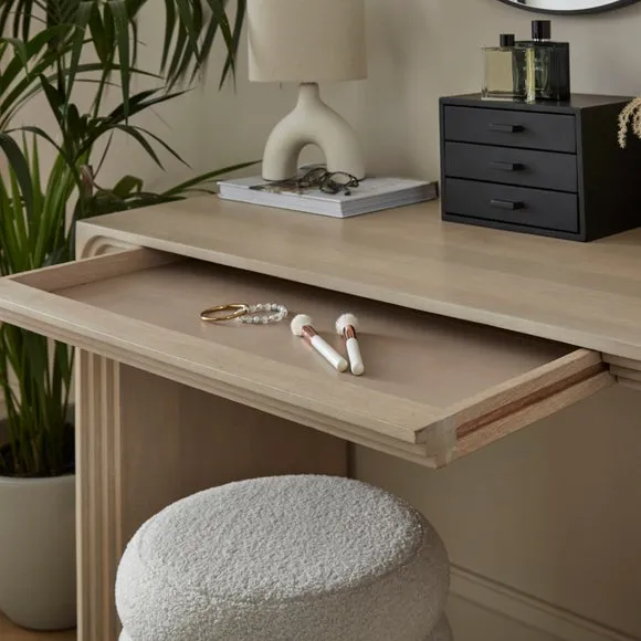 Romy 1 Drawer Dressing Table, Mango Wood 3