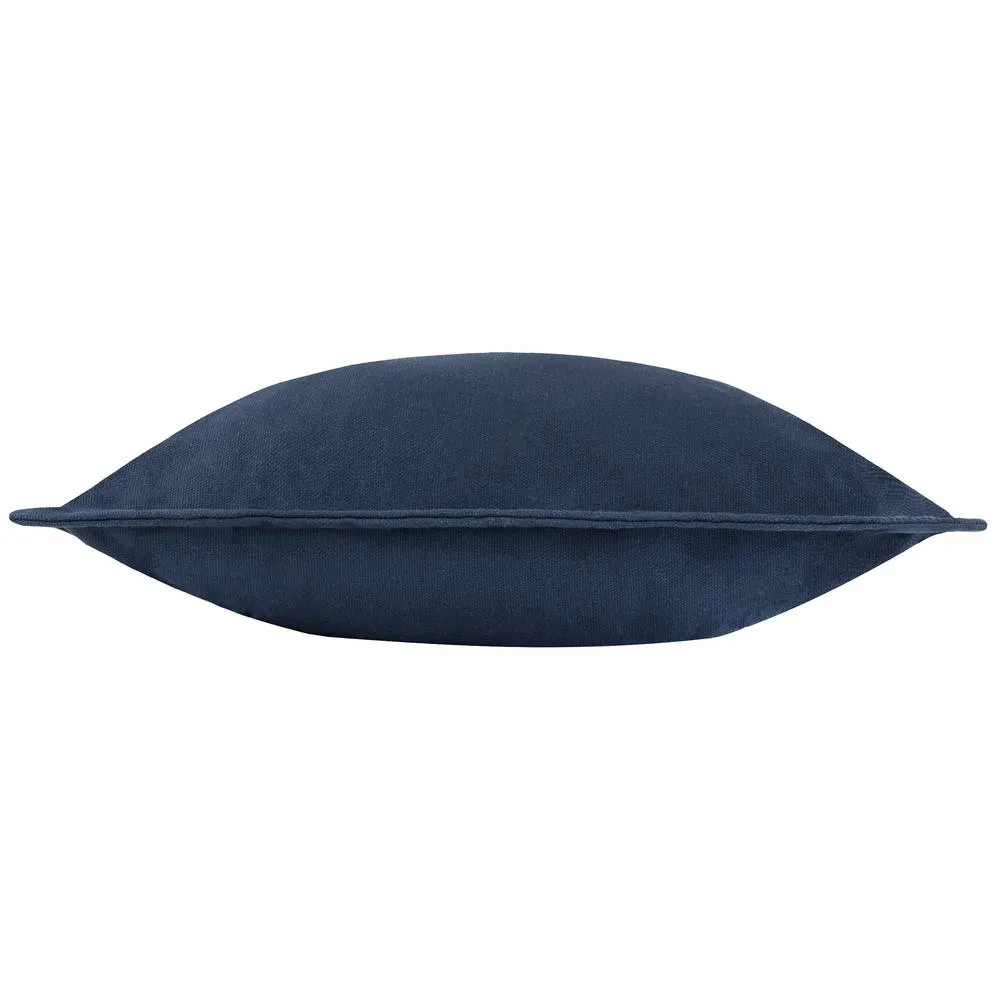Yard Holmfirth Canvas 100% Cotton Outdoor Cushion in Navy 4