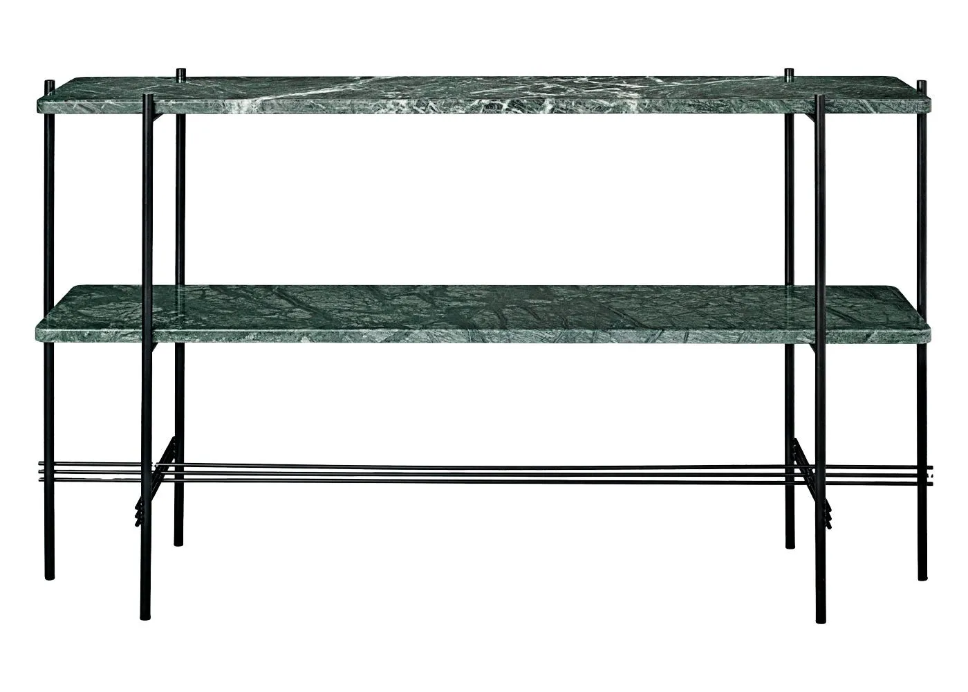 Gubi TS Console Black in Green Guatemala Marble 1