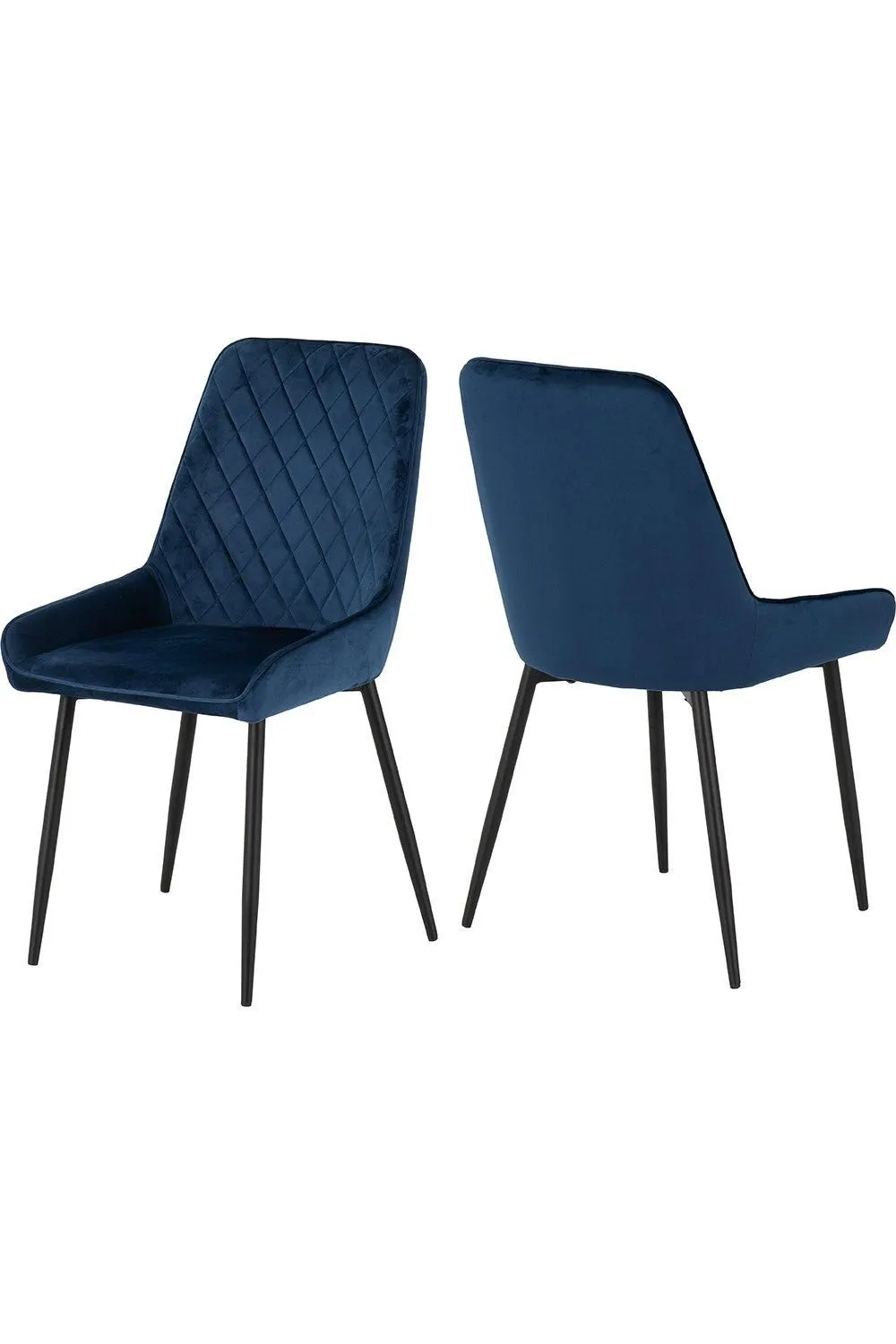 Seconique Hamilton Medium Dining Set with Avery Chairs in Blue 4