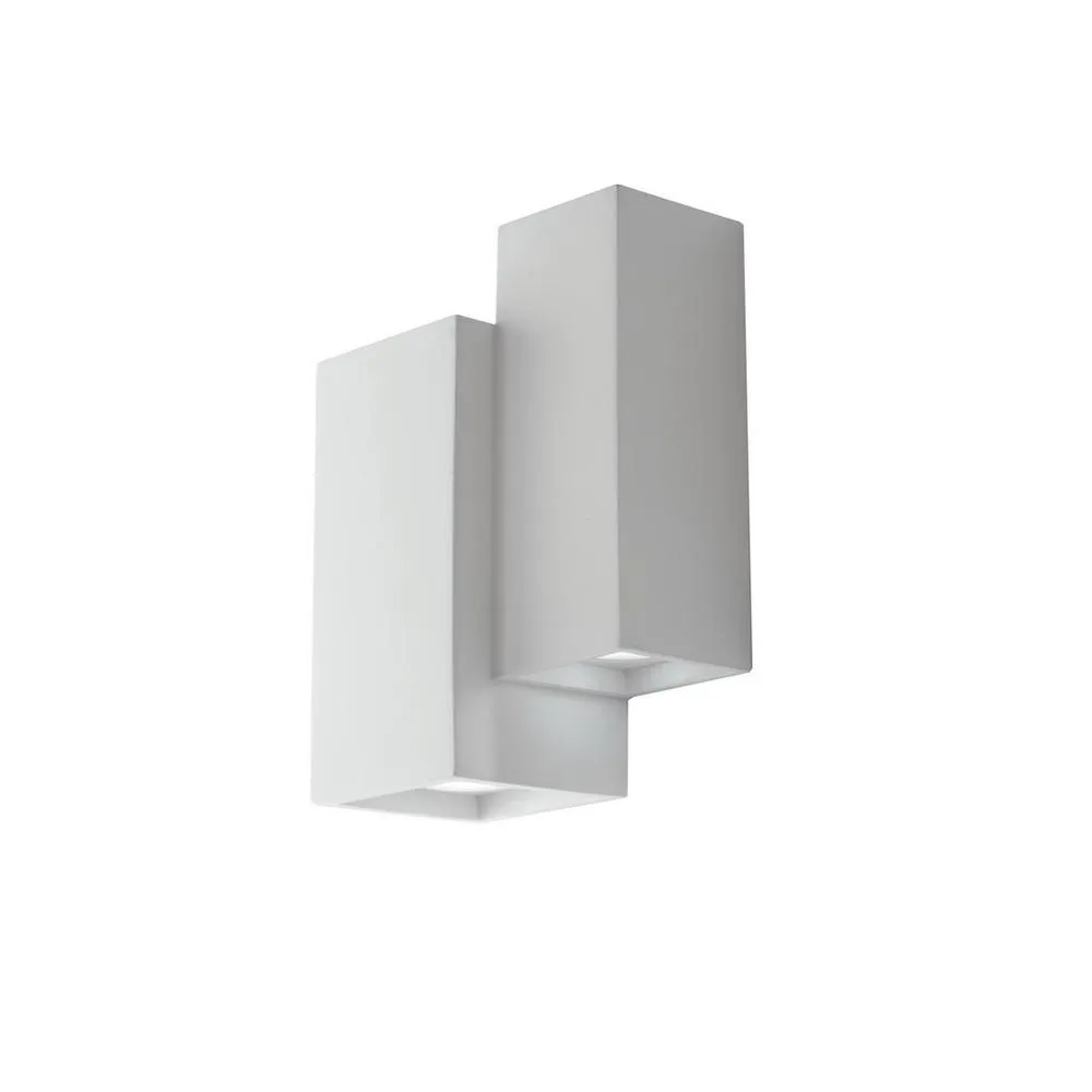 Netlighting Foster Paintable Plaster Wall Lamp White GU10