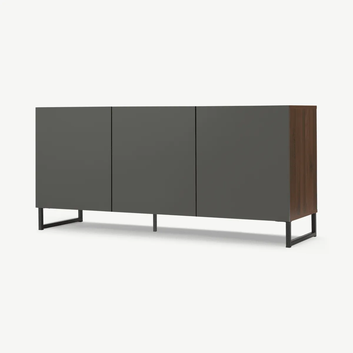 Hopkins Large Sideboard, Walnut Effect & Grey