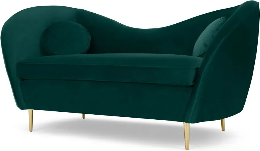 Kooper 2 Seater Sofa, Seafoam Blue Velvet