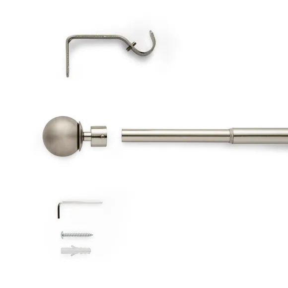 Globe Extendable Metal Eyelet Curtain Pole 2