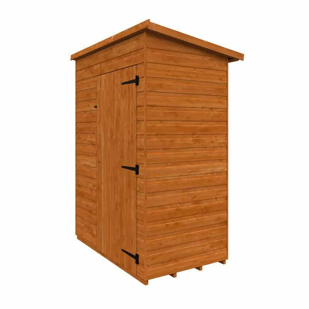 Buttercup Farm 5 x 3 Feet Toolshed 12mm Shed - Solid Wood/Softwood/Pine in Burnt Orange 3