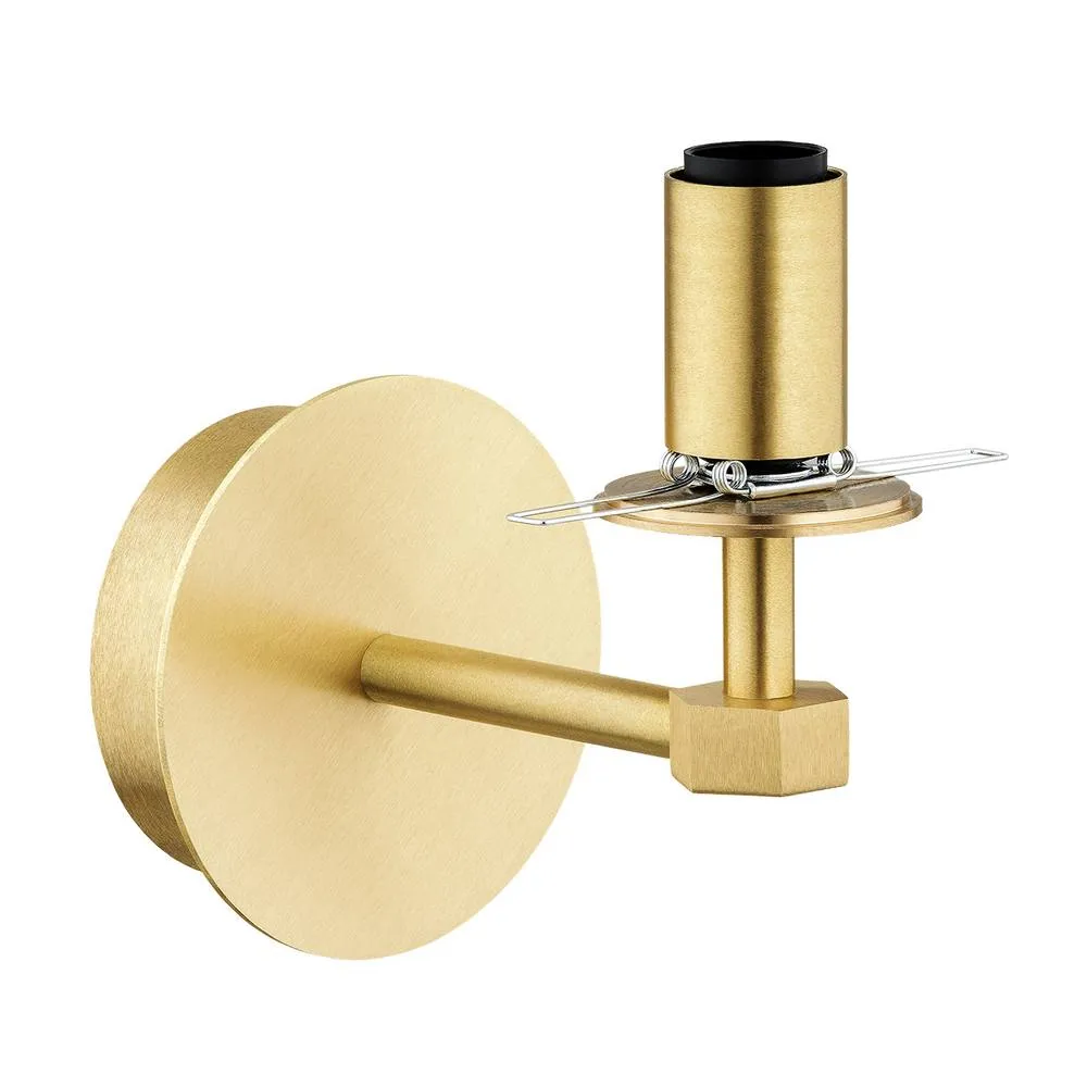 Netlighting Paloma Right Angle Wall Lamp Opal Matt (Fluted) Brushed Brass in White 5