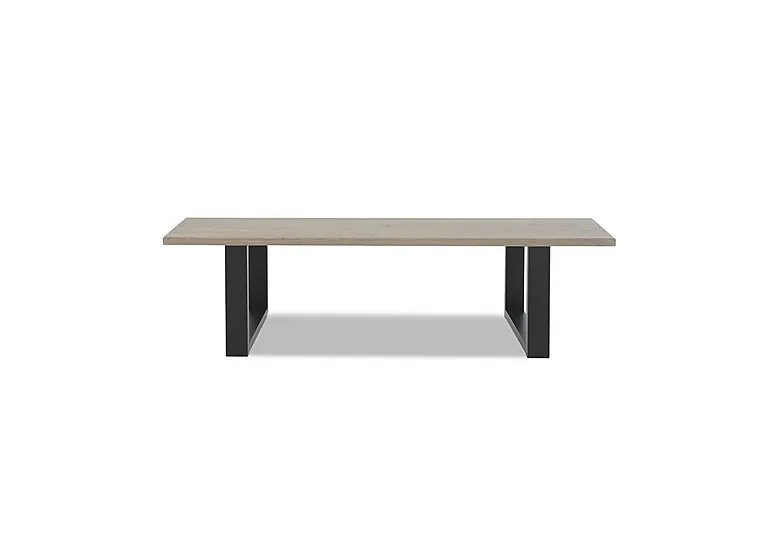 Terra Compact Dining Bench with U Shaped Legs - 140-cm - Vintage Grey
