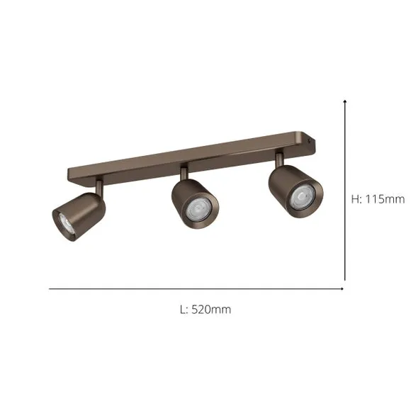 EGLO Camaldoli 3 Light Adjustable Spotlight 4