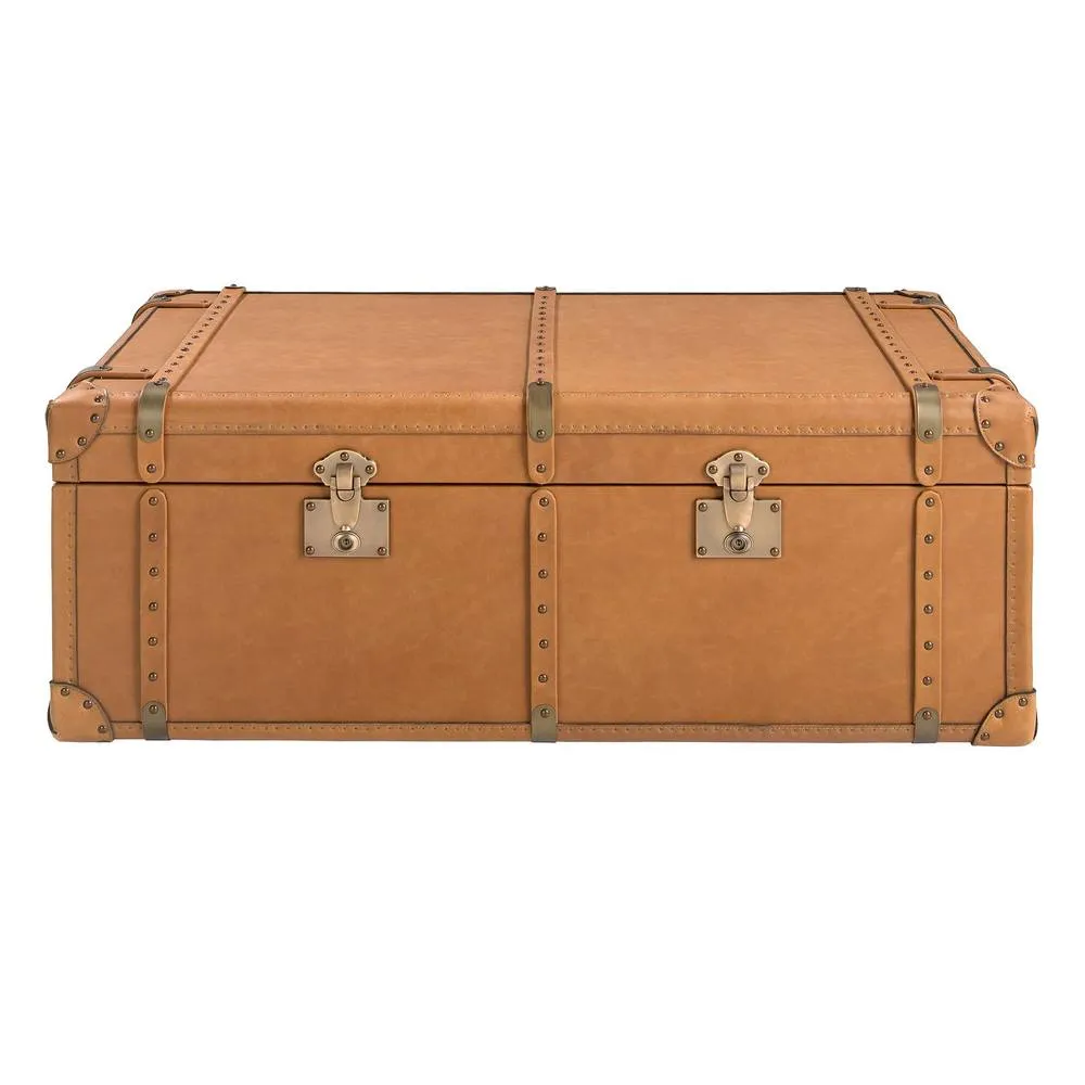 Angel Cerda Brown Cowhide Leather Trunk 126x74x46 cm 2