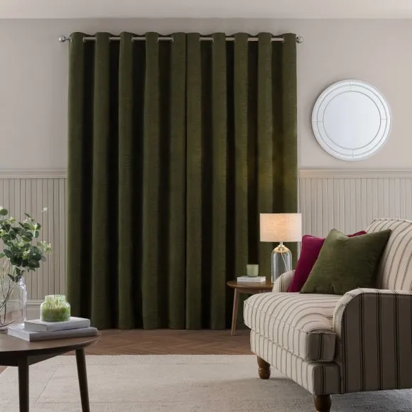 Genoa Chenille Blackout Eyelet Curtains 4