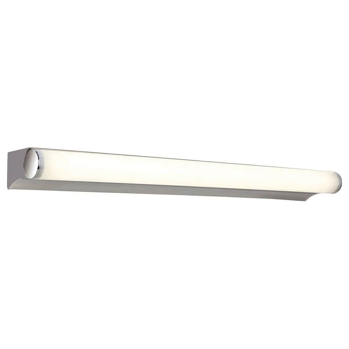 Netlighting Polaris LED 8W Bathroom Indoor Wall Light Chrome Polycarbonate Diffuser IP44 in Grey