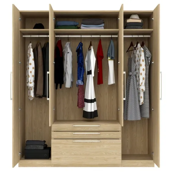 Foster 4 Door 3 Drawer Wardrobe 5