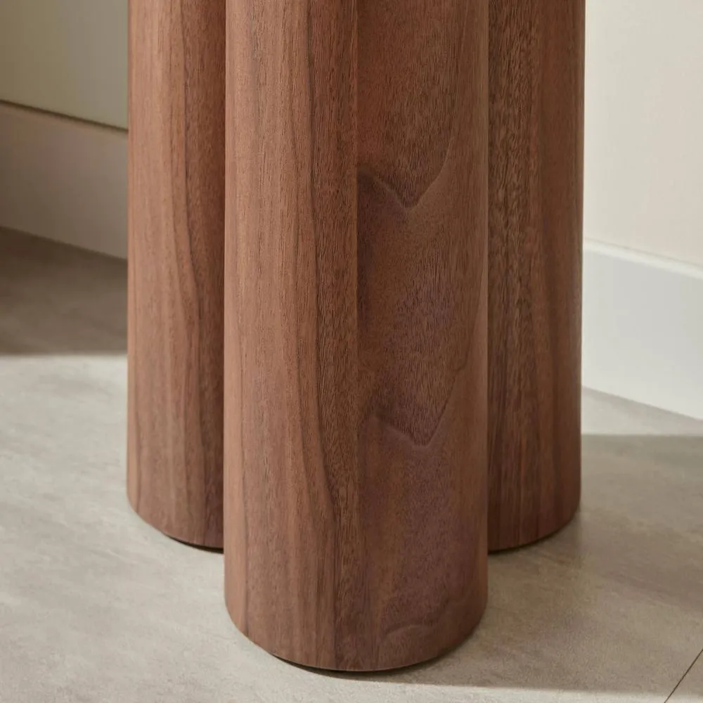 FurnitureboxUK Sutton Walnut Veneer Wood Console Table 5