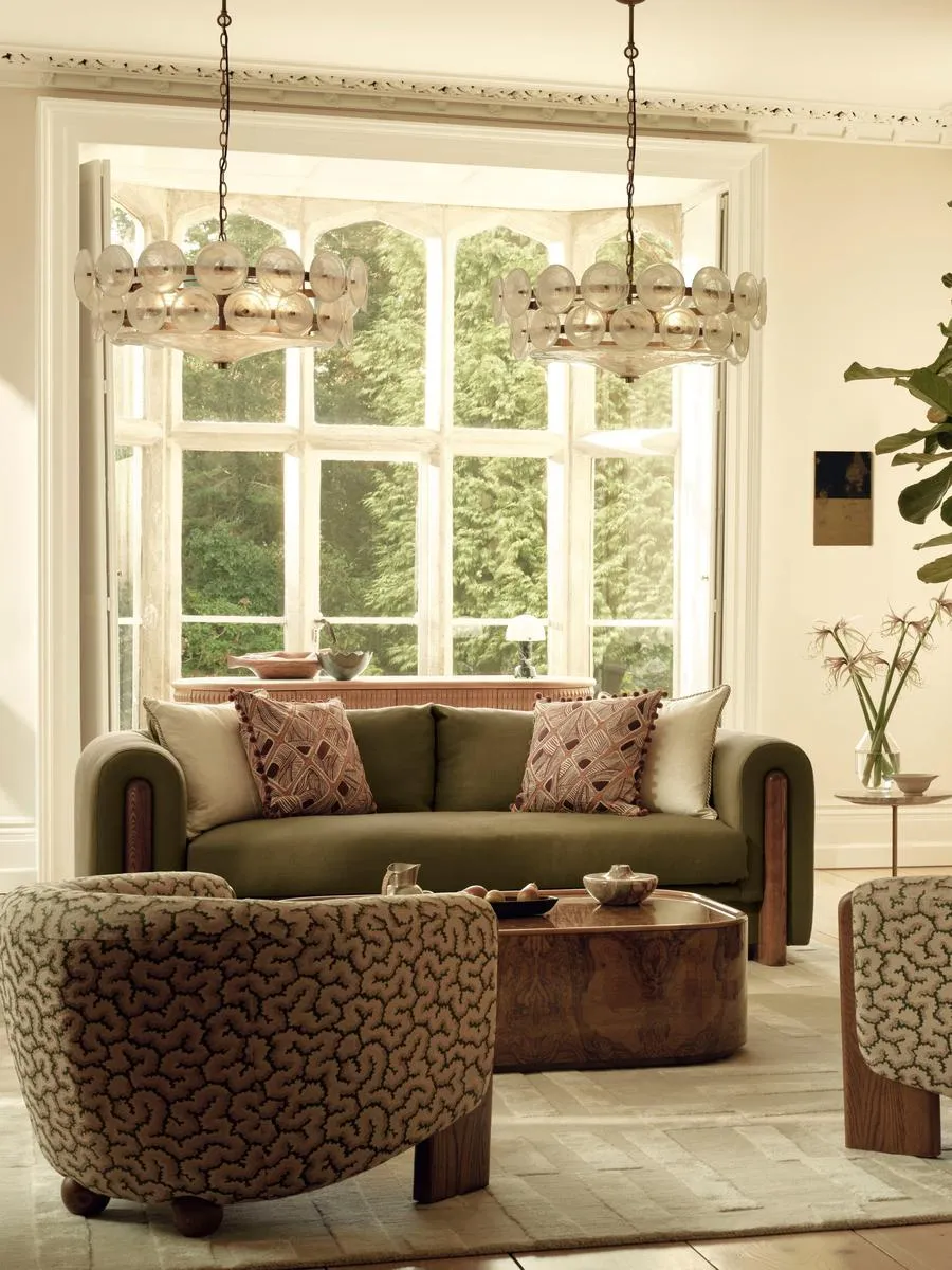Farrell Three Seater Sofa, Linen, Sage