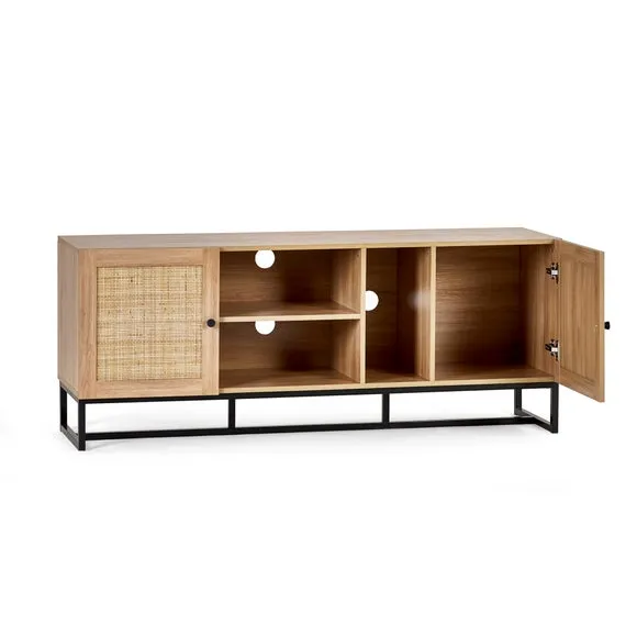 Hollis Oak TV Unit for TVs up to 67" 3