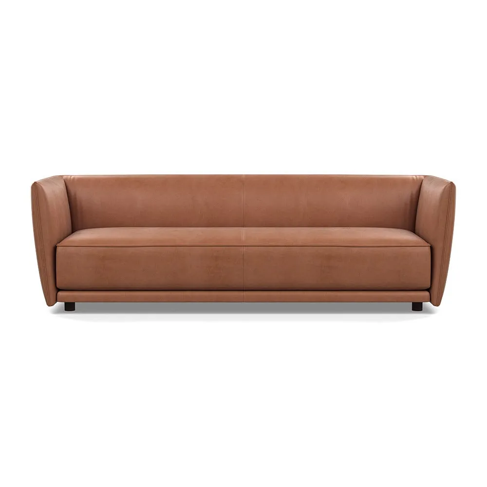 Heal's Valley 4 Seater Sofa Daino Treacle Walnut Stain Feet 1