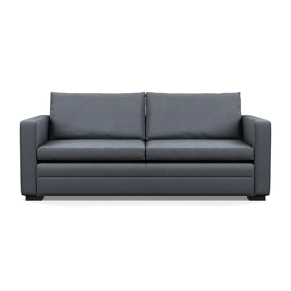 Heal's Palermo 3 Seater Sofa Siena Cotton Shale Grey Black Feet