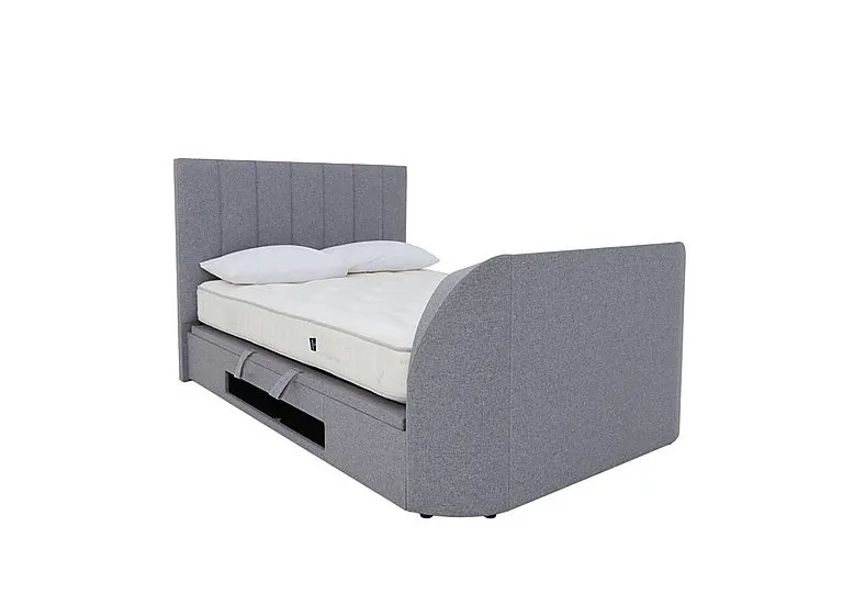 Aramis TV Ottoman Bed Frame - Double - Marbella Grey