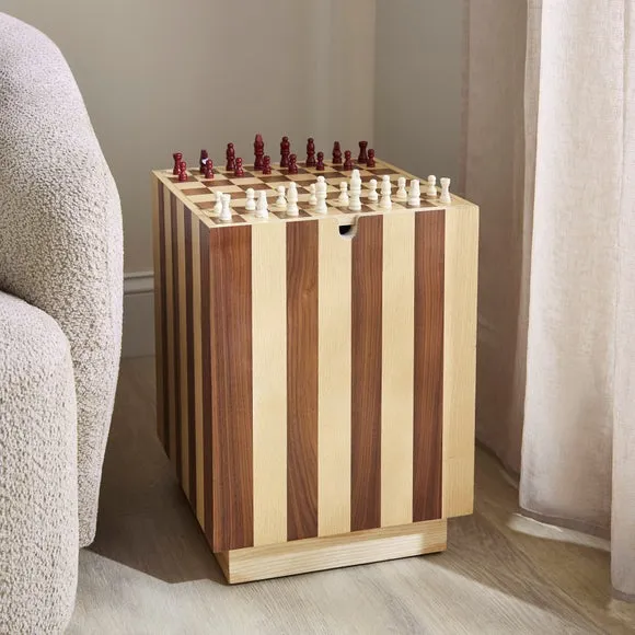 Harmon Games Side Table, Mango Wood 2