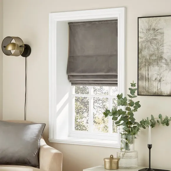 Recycled Velour Roman Blind 1