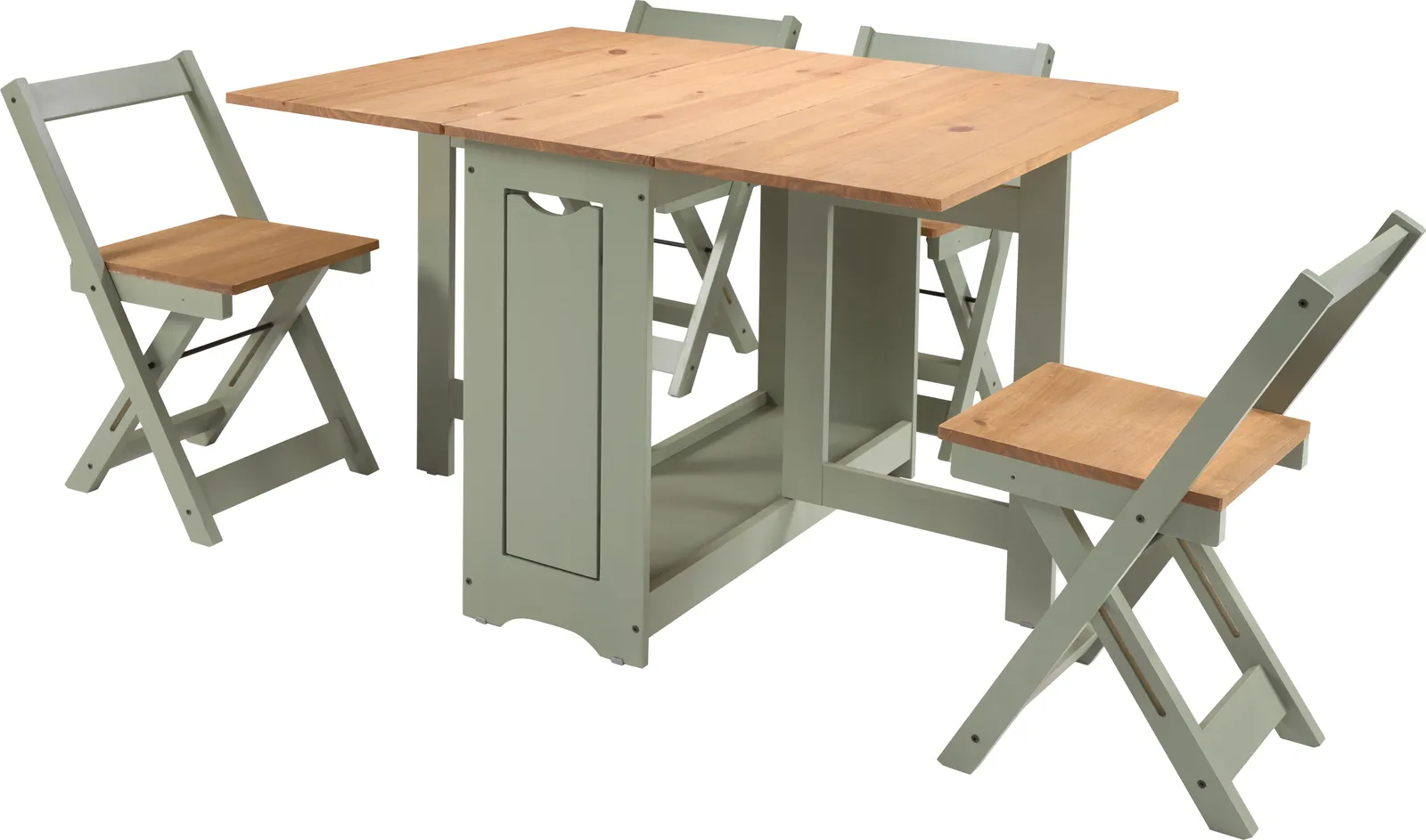 Seconique Santos Butterfly Dining Set in Green 3