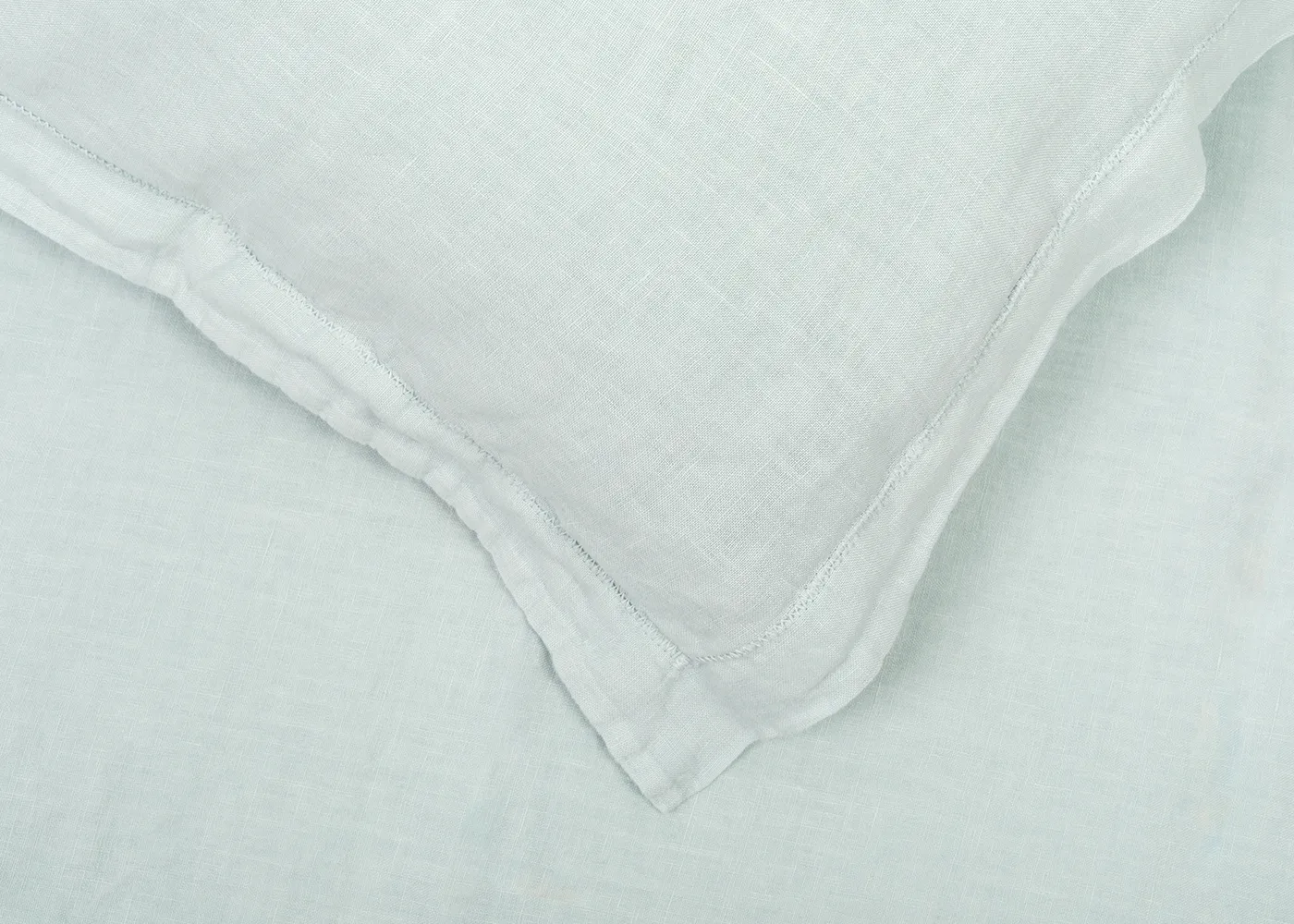 Heal's Washed Linen Mint Oxford Pillowcase