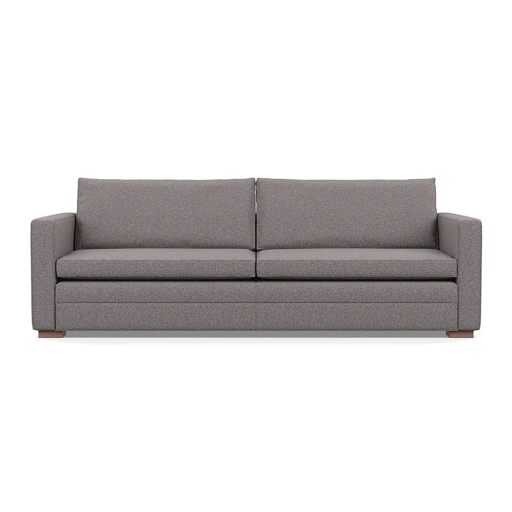 Heal's Palermo 5 Seater Sofa Loop Boucle Granite Walnut Feet 1