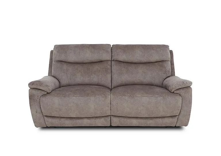 Sloane Fabric 3 Seater Power Recliner Sofa with Power Headrests - Marble Charcoal Grey