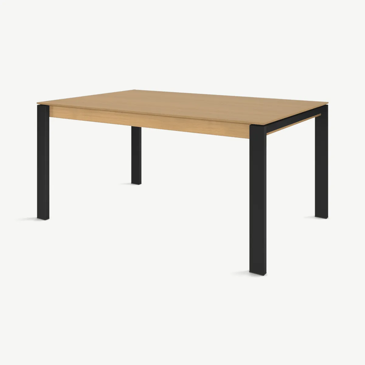 Corinna 6 Seat Dining Table, Oak & Black