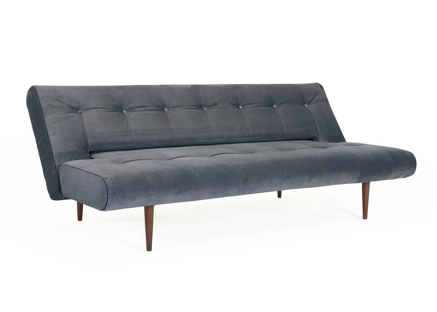 Heal's Hinge Luxe Sofa Bed Velvet Slate Grey