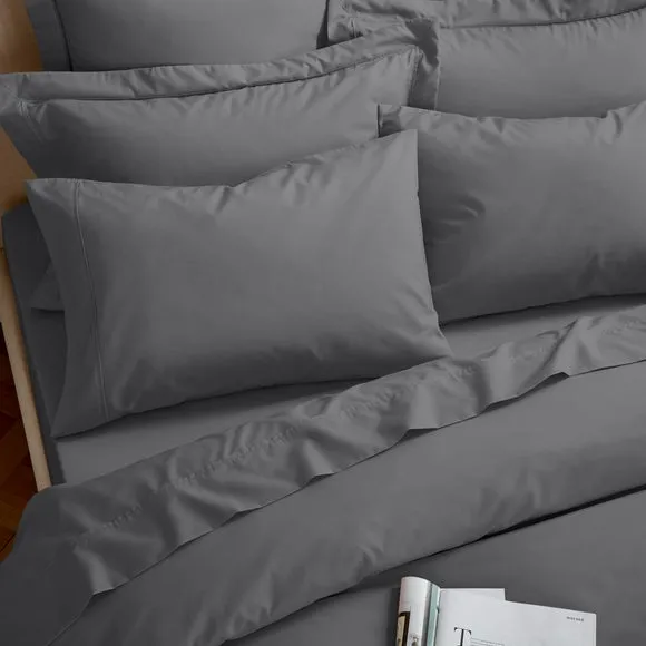 Dorma Crisp & Fresh 400 Thread Count Egyptian Cotton Percale Flat Sheet 3