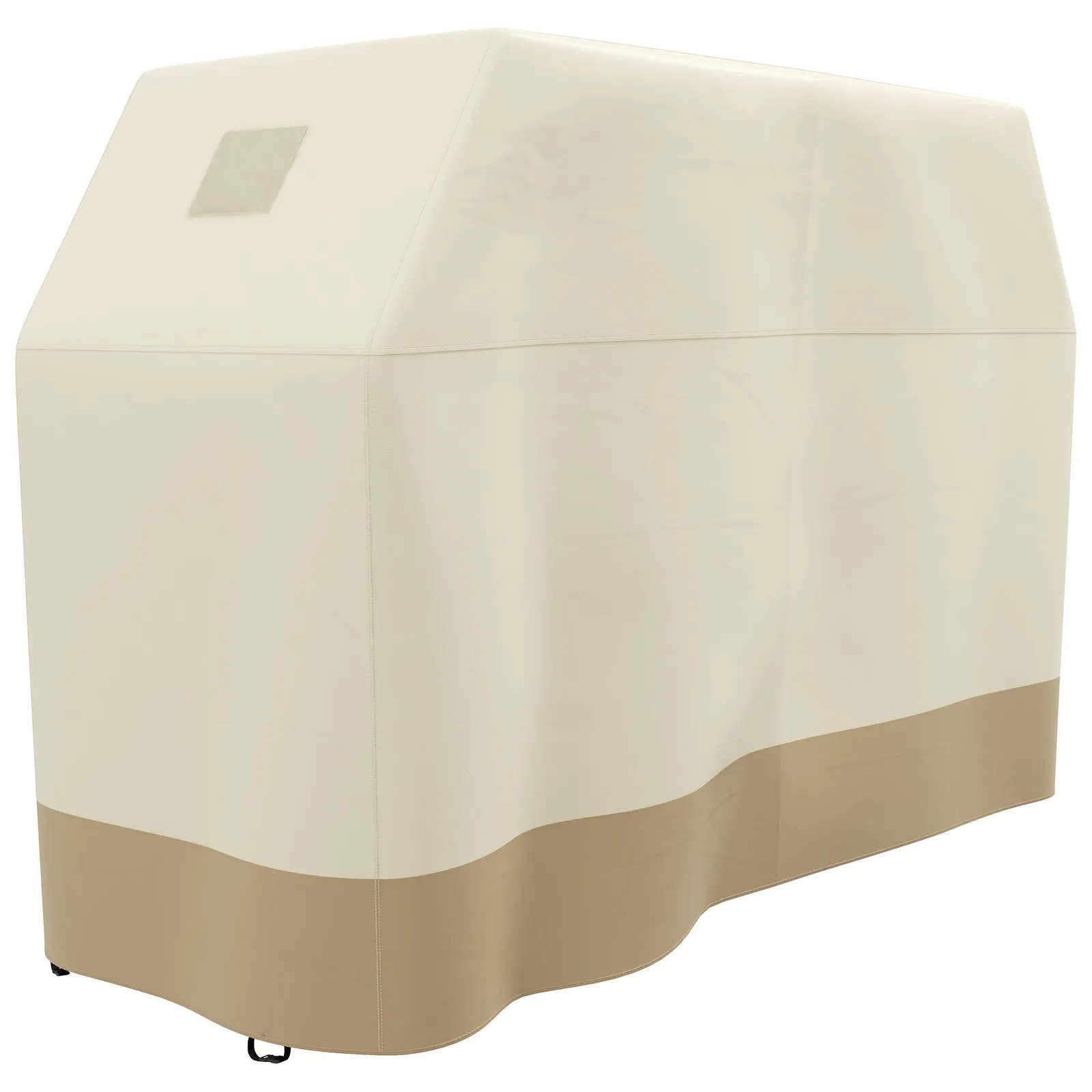 OUTSUNNY BBQ Cover for Rectangular Gas Grill, 300D Oxford Fabric Barbecue Covers with Windproof Buckles in Beige 2