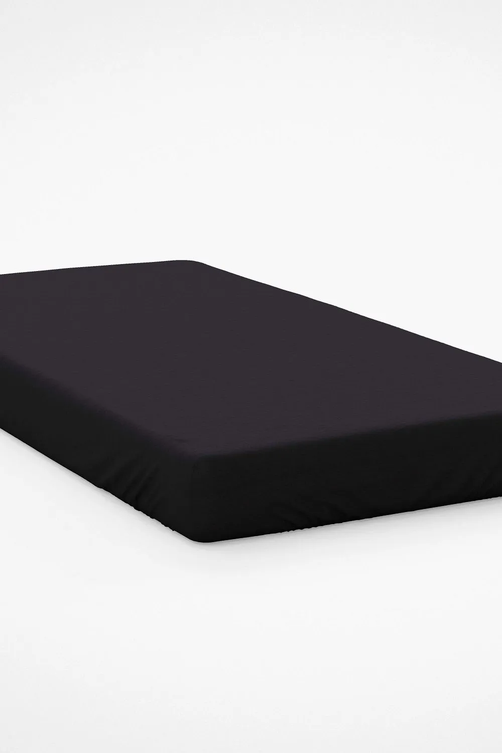 Belledorm Egyptian Cotton 200 Thread Count 30cm Fitted Sheet in Black 1