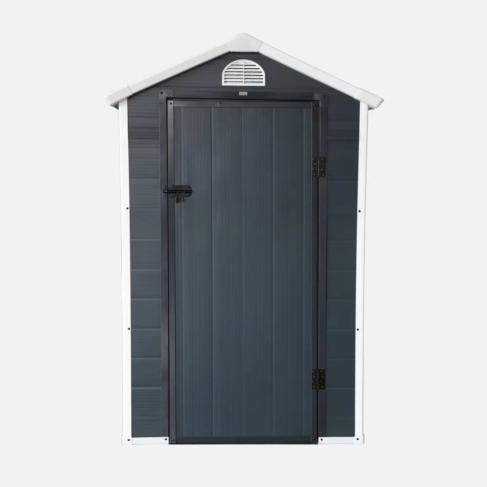 sweeek Plastic Garden Shed 1.39 M² (1.39 M²) in Dark Grey 4