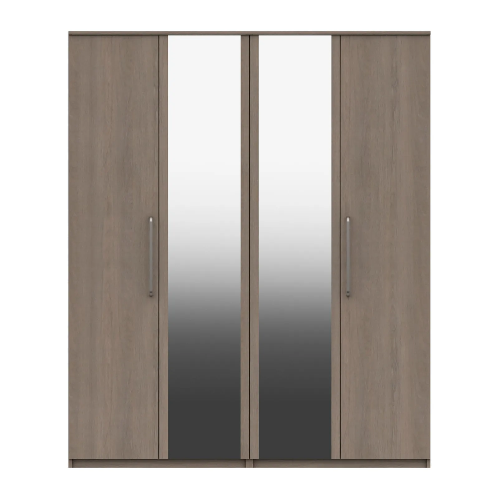 Parker 4 Door Wardrobe, Mirrored