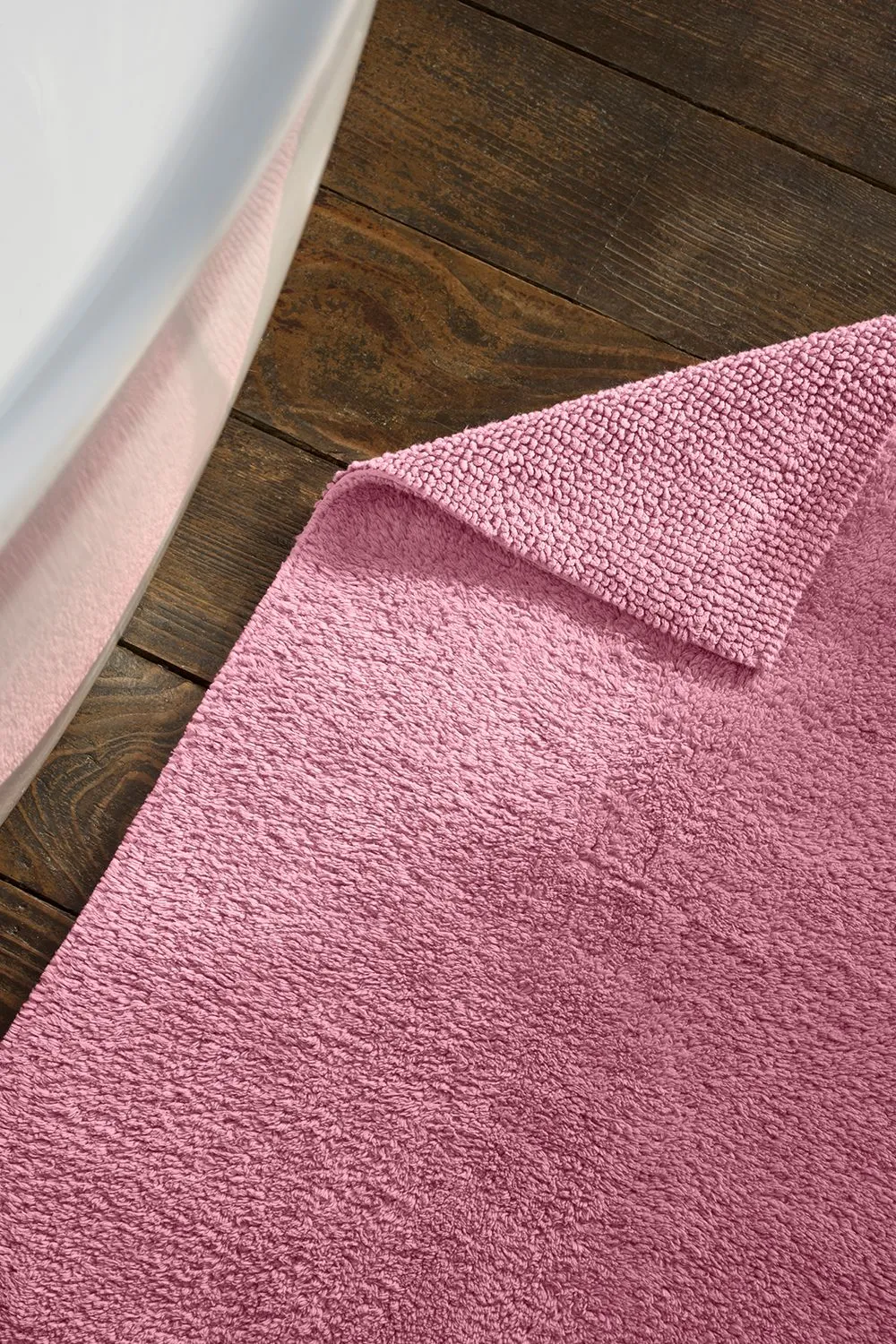 CHRISTY Reversible Hygro Luxury 100% Cotton 1800GSM Bath Rugs in Pink 1