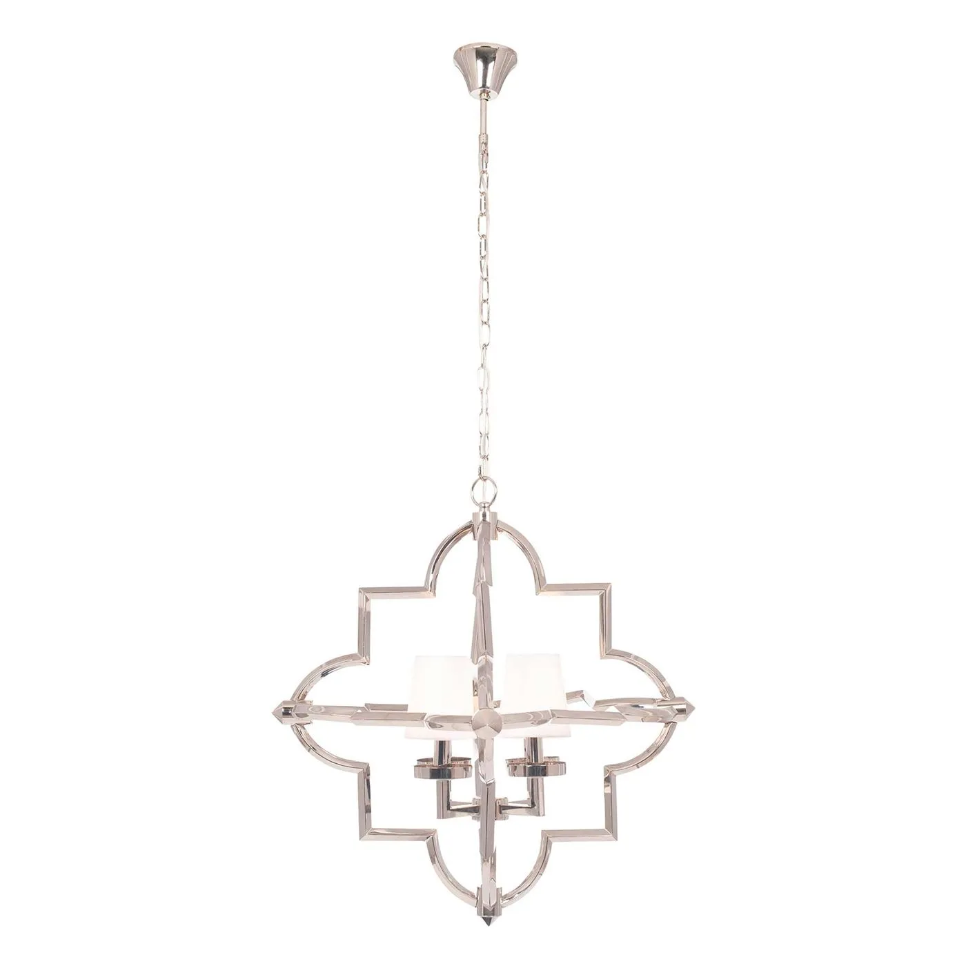 Silver 4 Shade Pendant Light Metal | Barker & Stonehouse 4